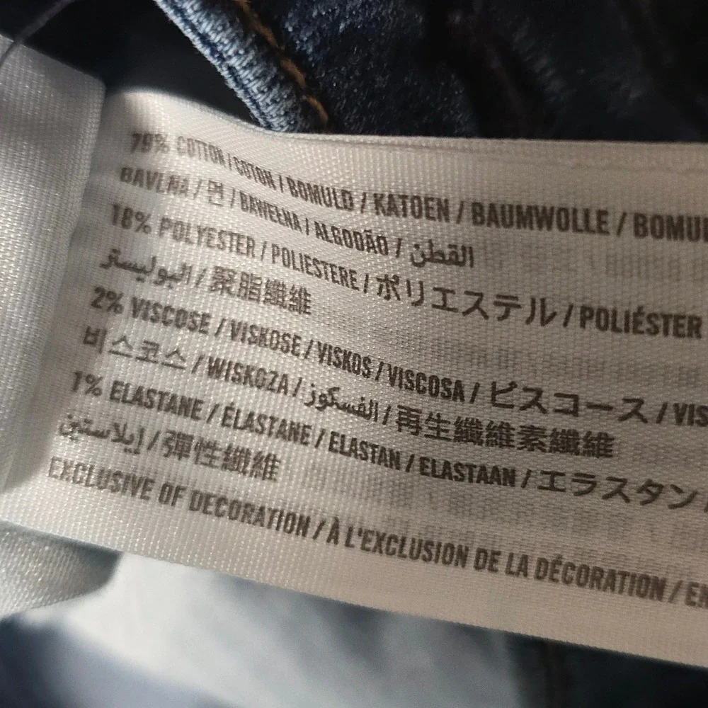 Hollister High-Rise Super Skinny Jeans Dark‎ Wash Stretch Size 3L W26 L32 Long